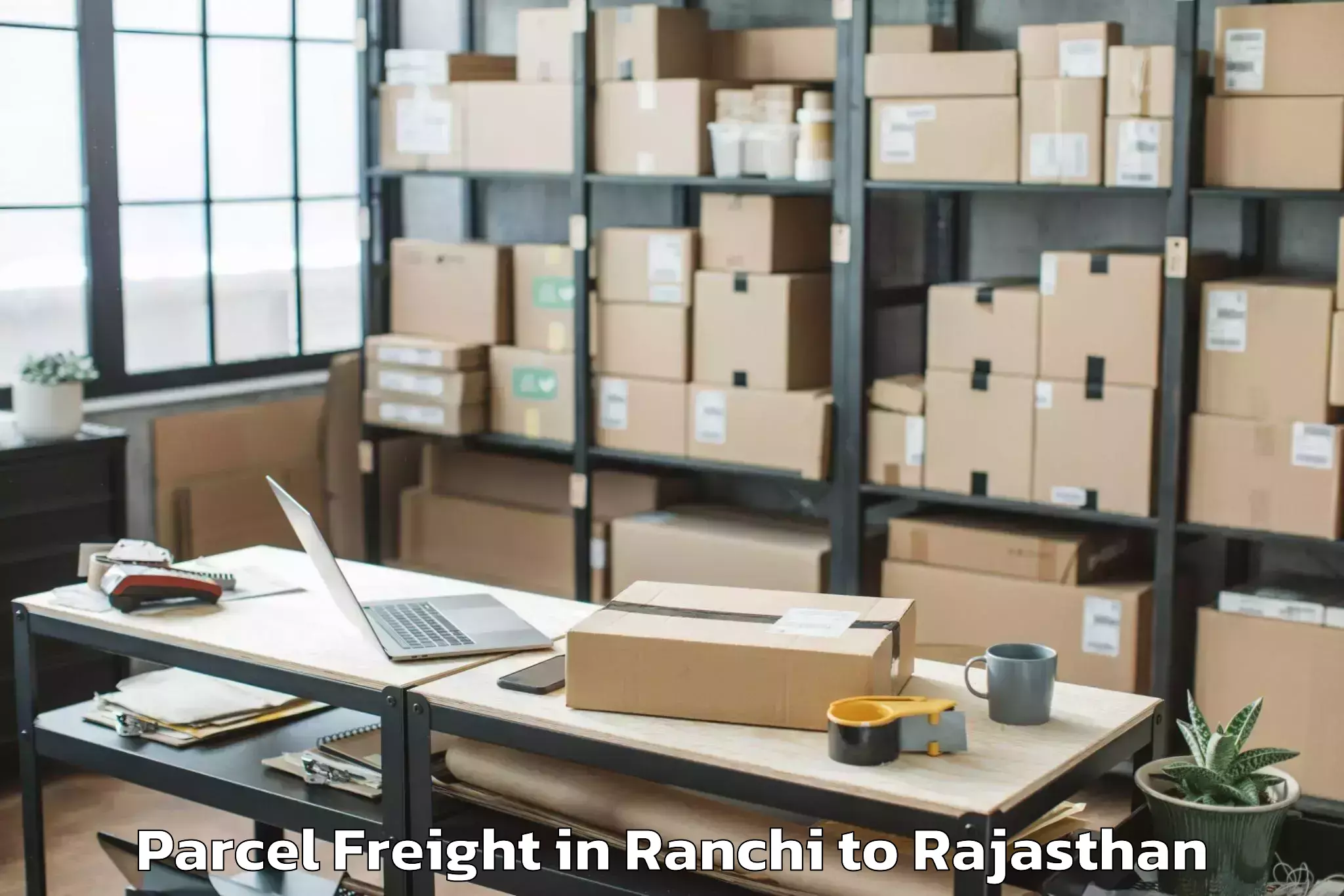 Easy Ranchi to Swami Keshwanand Rajasthan Agr Parcel Freight Booking